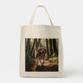 Elegant Beagle Grocery Tote トートバッグ (裏面)
