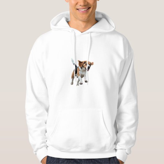 Elegant Beagle Hoodie パーカ (正面)