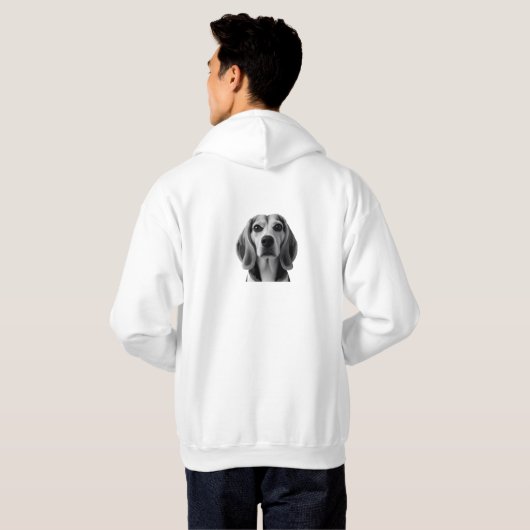 Elegant Beagle Hoodie パーカ (裏面フル)