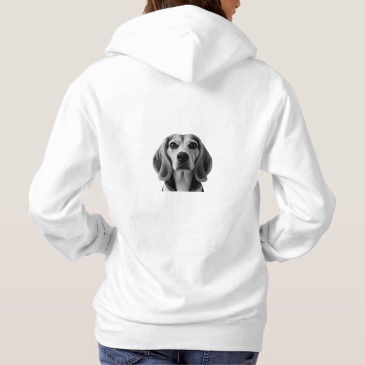 Elegant Beagle Hoodie パーカ (裏面)