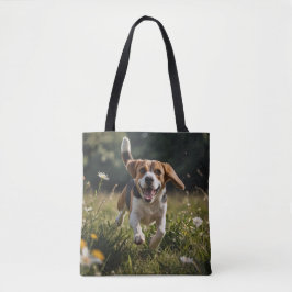 Elegant Beagle Shoulder Tote トートバッグ