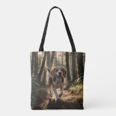 Elegant Beagle Shoulder Tote トートバッグ (裏面)
