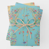 Elegant beautiful peacock watercolour ラッピングペーパーシート (インサイチュ)