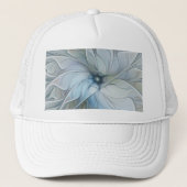 Elegant Beauty Modern Abstract Fractal Art Flower キャップ (正面)