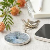 Elegant Beauty Modern Abstract Fractal Art Flower キーホルダー (側面)