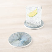 Elegant Beauty Modern Abstract Fractal Art Flower コースター (側面)