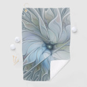 Elegant Beauty Modern Abstract Fractal Art Flower ゴルフタオル (インサイチュ)