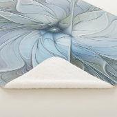 Elegant Beauty Modern Abstract Fractal Art Flower シェルパブランケット (3/4)