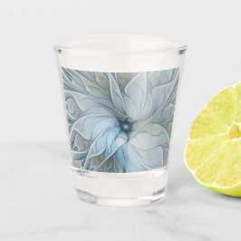 Elegant Beauty Modern Abstract Fractal Art Flower ショットグラス