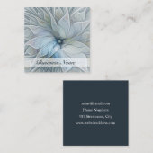 Elegant Beauty Modern Abstract Fractal Art Flower スクエア名刺 (正面/裏面)