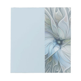 Elegant Beauty Modern Abstract Fractal Art Flower ノートパッド