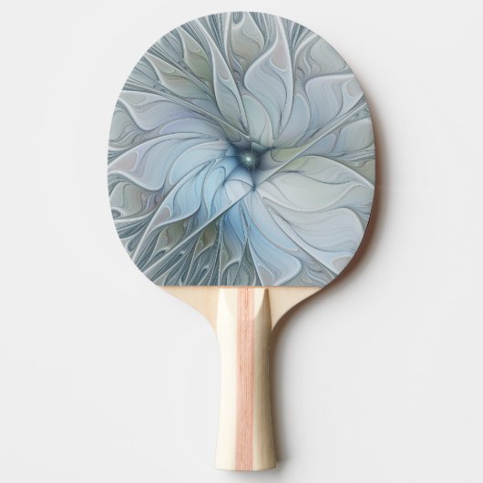 Elegant Beauty Modern Abstract Fractal Art Flower 卓球ラケット (正面)