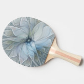 Elegant Beauty Modern Abstract Fractal Art Flower 卓球ラケット (横)
