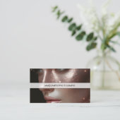 Elegant Beauty Photography Overlay Makeup Artist 名刺 (スタンド正面)