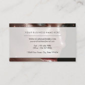 Elegant Beauty Photography Overlay Makeup Artist 名刺 (裏面)