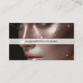 Elegant Beauty Photography Overlay Makeup Artist 名刺 (正面)