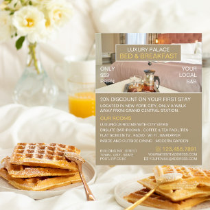 Elegant Bed & Breakfast Accommodation Advert チラシ
