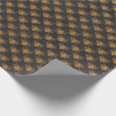 Elegant Bee pattern ラッピングペーパー (角)