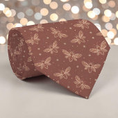 Elegant Bee Pattern Custom Necktie ネクタイ