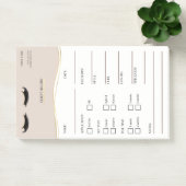 Elegant beige and gold Lash Client  Post-it® Notes ポストイット (オフィス)