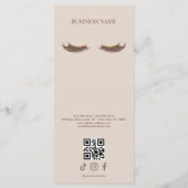 Elegant Beige and Gold Salon Price List メニュー (裏面)