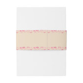 Elegant Beige & Blush Pink Floral Wedding 招待状ベリーバンド (裏面例)