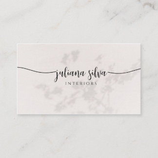 Elegant Beige Business Card 名刺