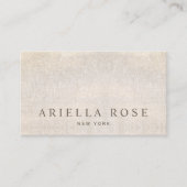  Elegant Beige Champagne Linen  Brown 名刺 (正面)