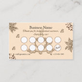Elegant Beige Coffee Loyalty Card Design ロイヤリティカード (正面)