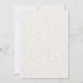 Elegant Beige Dotted Border 招待状 (裏面)