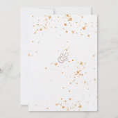 Elegant Beige Floral Baby Shower 招待状 (裏面)