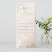 Elegant Beige Menu Template メニュー (スタンド正面)