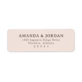 Elegant Beige Minimalist ラベル (正面)
