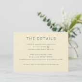 Elegant Beige Minimalist Details エンクロージャーカード (スタンド正面)