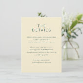 Elegant Beige Minimalist Details エンクロージャーカード (スタンド正面)
