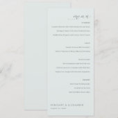 Elegant Beige Minimalist Menu メニュー (正面/裏面)