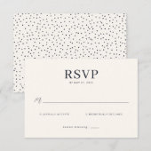 Elegant Beige Minimalist RSVP (正面/裏面)