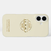 Elegant Beige Promotional Company Business Logo Case-Mate iPhoneケース (裏面 (横))