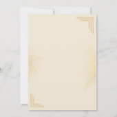 Elegant Beige & Purple Floral Wedding Invitation 招待状 (裏面)