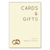 Elegant Beige Rings テーブルナンバー (裏面)