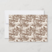 Elegant Beige RSVP Card (裏面)