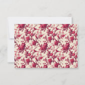 Elegant Beige RSVP Card (裏面)