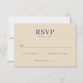 Elegant Beige RSVP Card (正面)