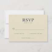 Elegant Beige RSVP Card (正面)