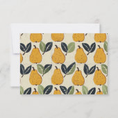 Elegant Beige RSVP Card (裏面)