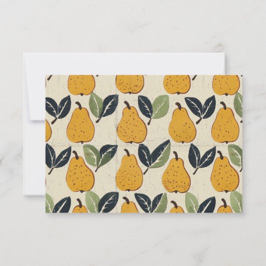 Elegant Beige RSVP Card (裏面)