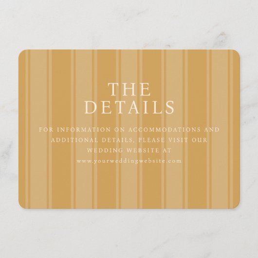 Elegant Beige Stripes エンクロージャーカード (正面)
