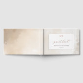 Elegant Beige Watercolor Guestbook ゲストブック (全面)