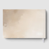 Elegant Beige Watercolor Guestbook ゲストブック (裏面)