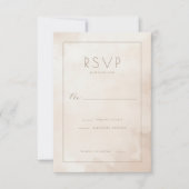 Elegant Beige Watercolor RSVP (正面)